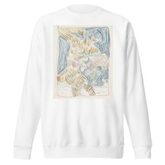 Zittende naakte figuur naast een vaas met bloemen by Reijer Stolk Sweatshirt