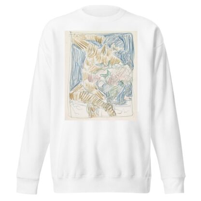 Zittende naakte figuur naast een vaas met bloemen by Reijer Stolk Sweatshirt